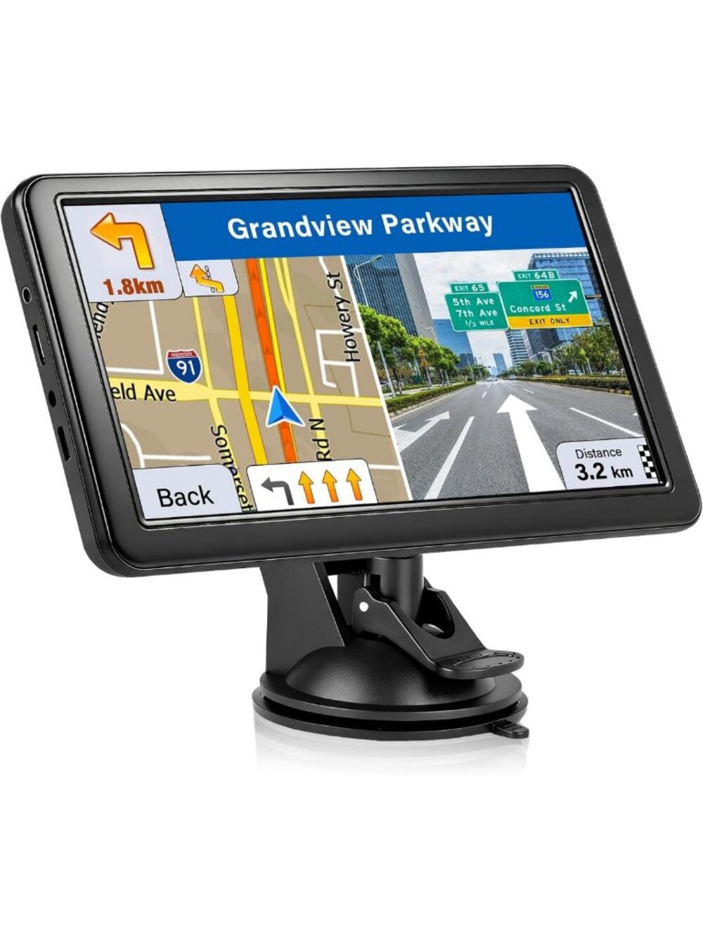 7" Touchscreen GPS Navigator for Car, Truck & RV - Updated 2026 Maps, Easy Use